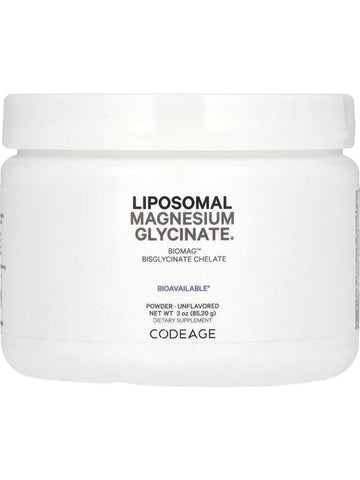 Codeage, Liposomal Magnesium Glycinate Powder, 3 oz