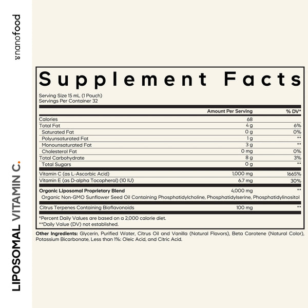 Codeage, Liposomal Vitamin C, Citrus Vanilla, 32 Pouches, 0.5 fl oz