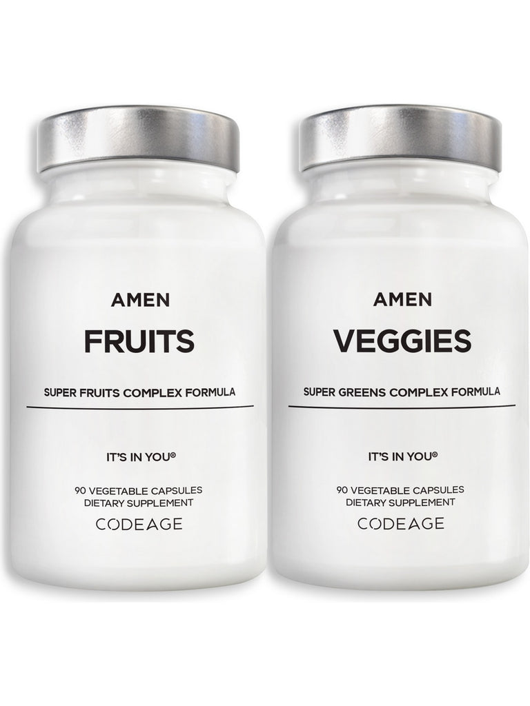 Codeage, Amen Fruits + Veggies Bundle, 90 Vegetable Capsules