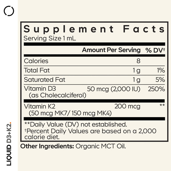 Codeage, Liquid D3 + K2, 1 fl oz