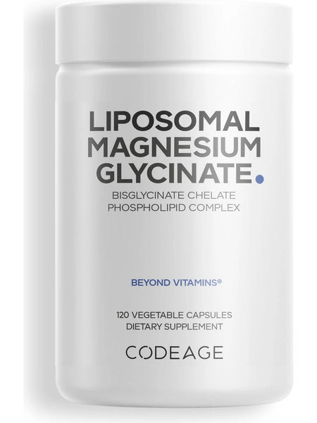 Codeage, Liposomal Magnesium Glycinate, 120 Vegetable Capsules