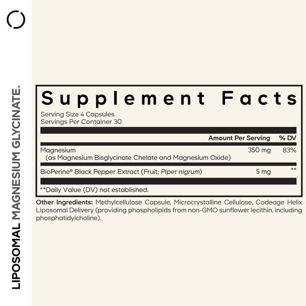 Codeage, Liposomal Magnesium Glycinate, 120 Vegetable Capsules