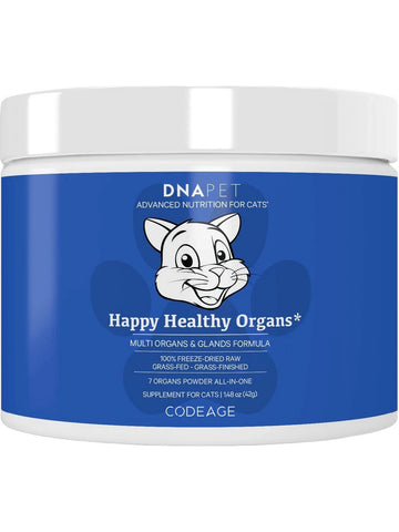 Codeage, DNA PET, Happy Healthy Organs for Cats, 1.48 oz