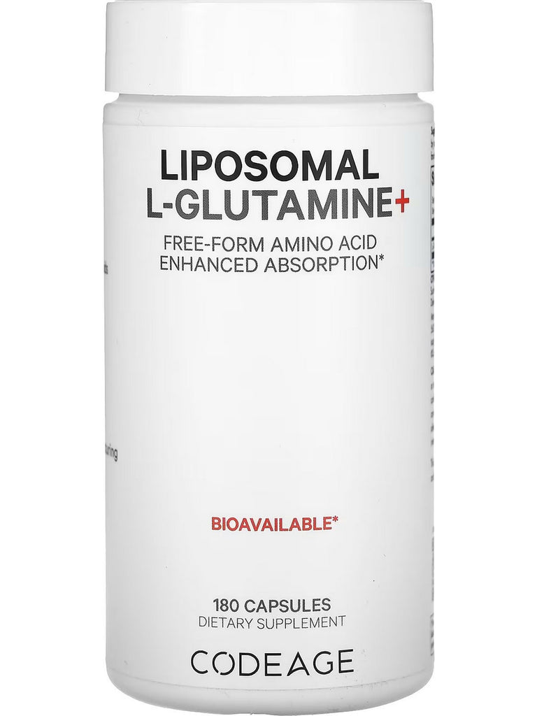 Codeage, Liposomal L-Glutamine+, 180 Capsules