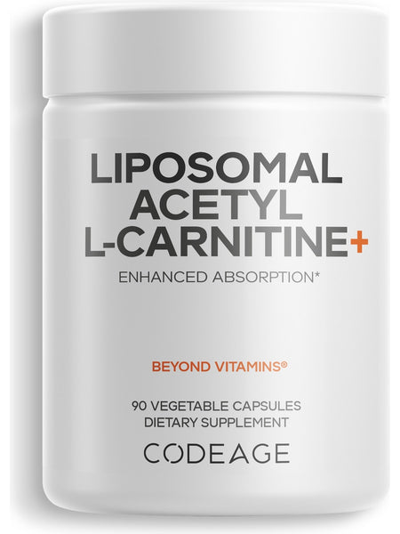 Codeage, Liposomal Acetyl L-Carnitine+, 90 Vegetable Capsules