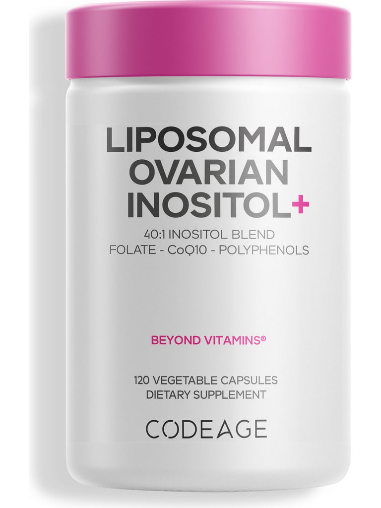 Codeage, Liposomal Ovarian Inositol+, 120 Vegetable Capsules