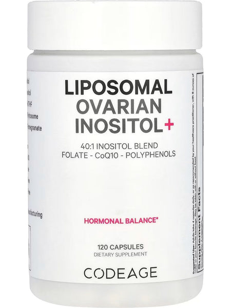 Codeage, Liposomal Ovarian Inositol+, 120 Capsules
