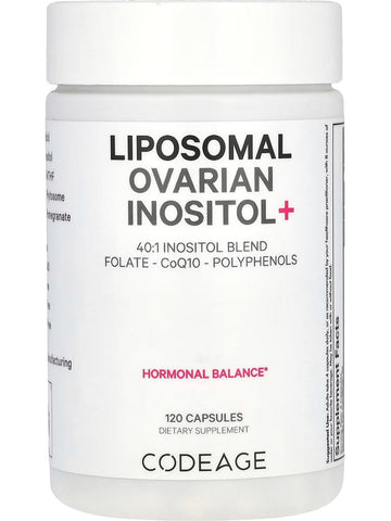 Codeage, Liposomal Ovarian Inositol+, 120 Capsules