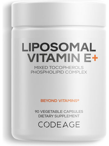 Codeage, Liposomal Vitamin E+, 90 Vegetable Capsules