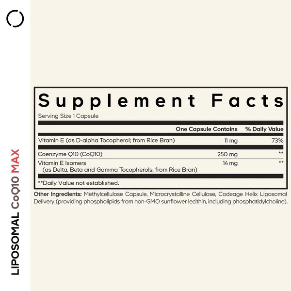 Codeage, Liposomal CoQ 10 Max, 60 Vegetable Capsules