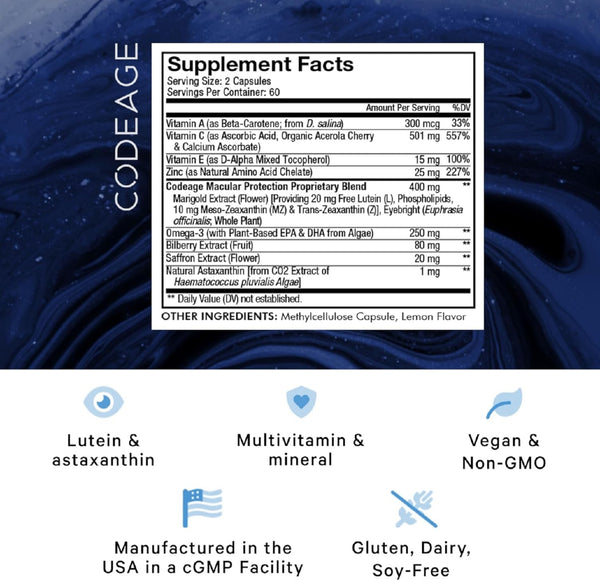 Codeage, Eyes Vitamins, 120 Capsules