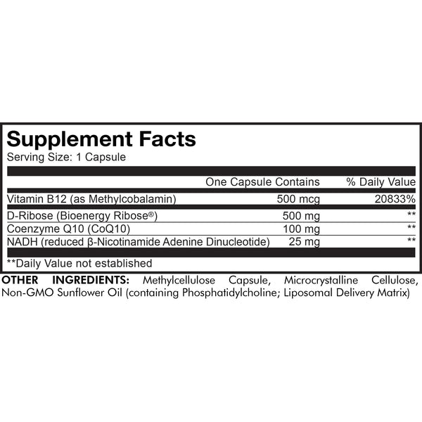 Codeage, Liposomal NADH+, 60 Capsules