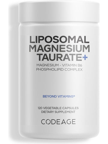 Codeage, Liposomal Magnesium Taurate+, 120 Vegetable Capsules