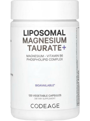 Codeage, Liposomal Magnesium Taurate+, 120 Vegetable Capsules