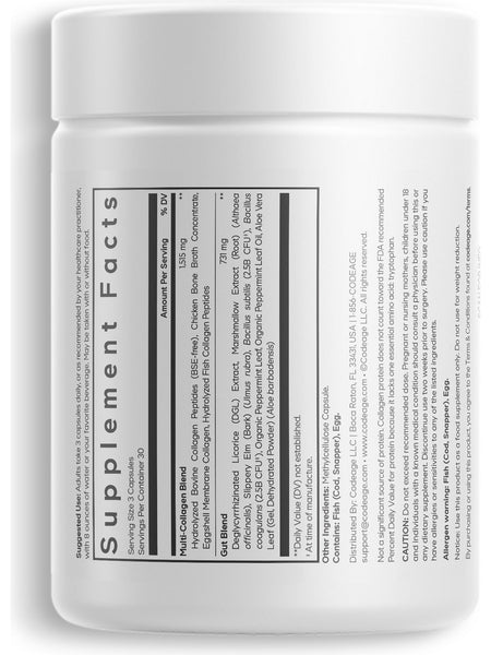 Codeage, Multi Collagen + Gut Blend, 90 Vegetable Capsules