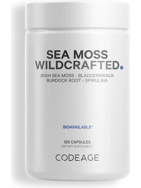 Codeage, Sea Moss Wildcrafted, 120 Capsules