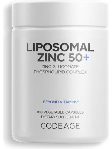 Codeage, Liposomal Zinc 50+, 100 Vegetable Capsules