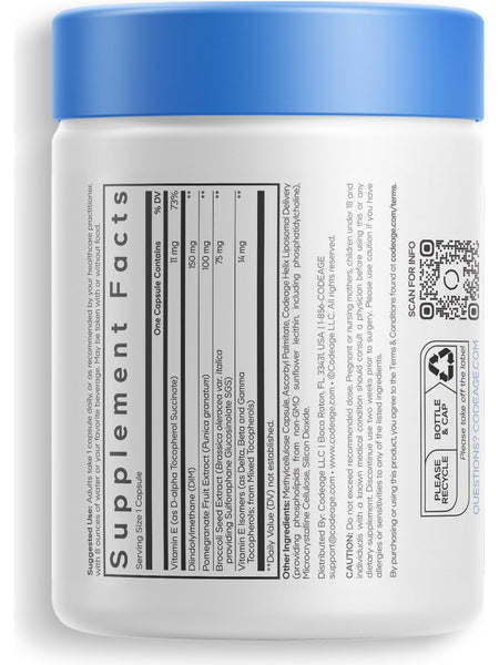 Codeage, Liposomal Dim-E+, 120 Vegetable Capsules