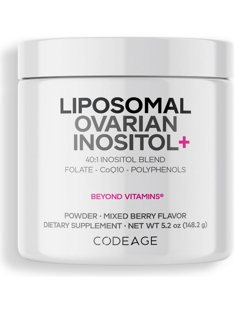 Codeage, Liposomal Ovarian Inositol+, Mixed Berry Powder, 5.2 oz