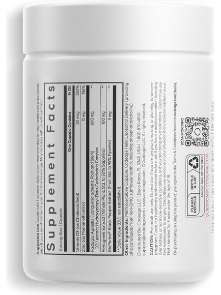 Codeage, Liposomal Fadogia Agrestis+, 60 Capsules
