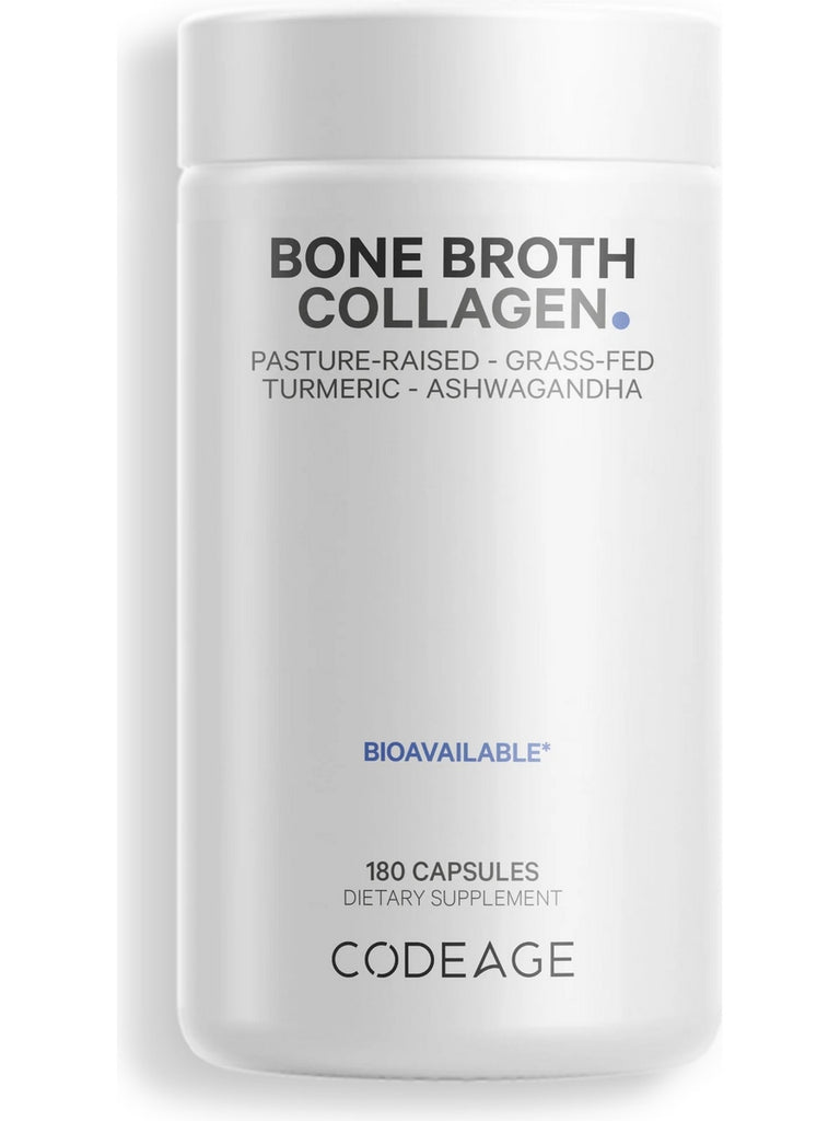 Codeage, Bone Broth Collagen, 180 Capsules