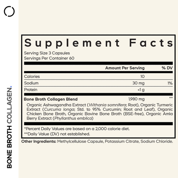 Codeage, Bone Broth Collagen, 180 Capsules