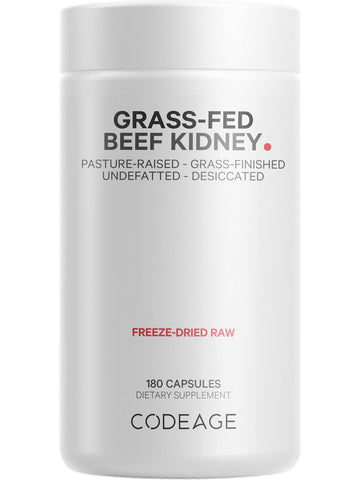 Codeage, Grass-Fed, Beef Kidney, 180 Capsules