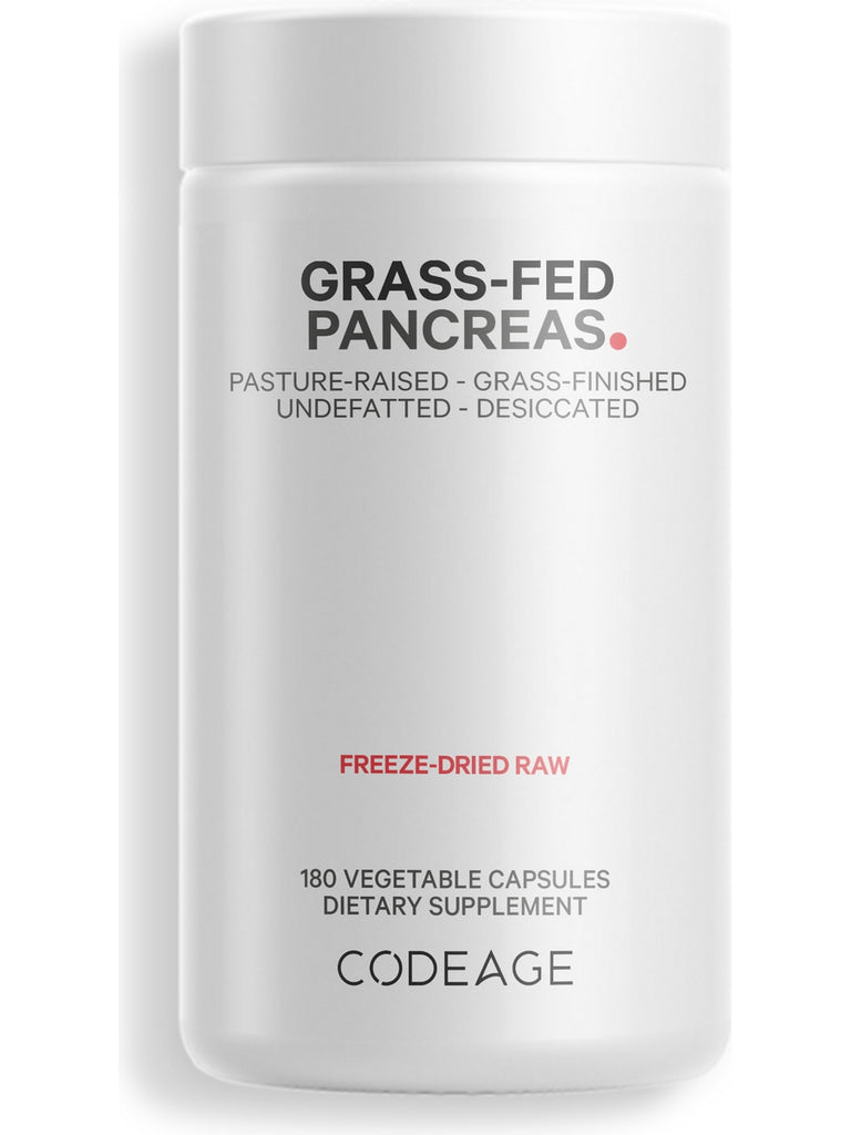 Codeage, Grass-Fed Pancreas, 180 Vegetable Capsules