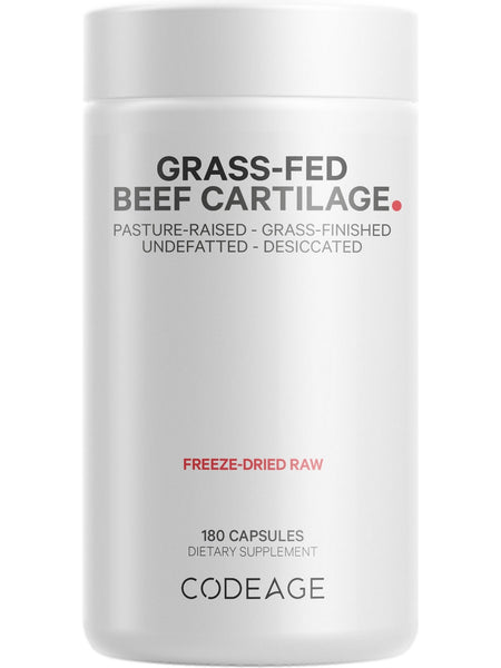 Codeage, Grass-Fed, Beef Cartilage, 180 Capsules