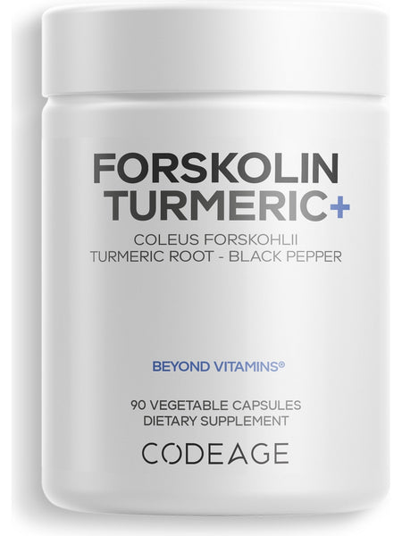 Codeage, Forskolin Turmeric, 90 Vegetable Capsules
