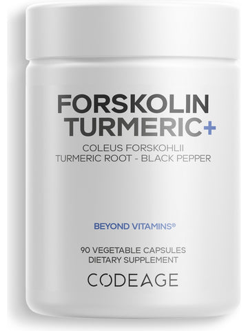 Codeage, Forskolin Turmeric, 90 Vegetable Capsules