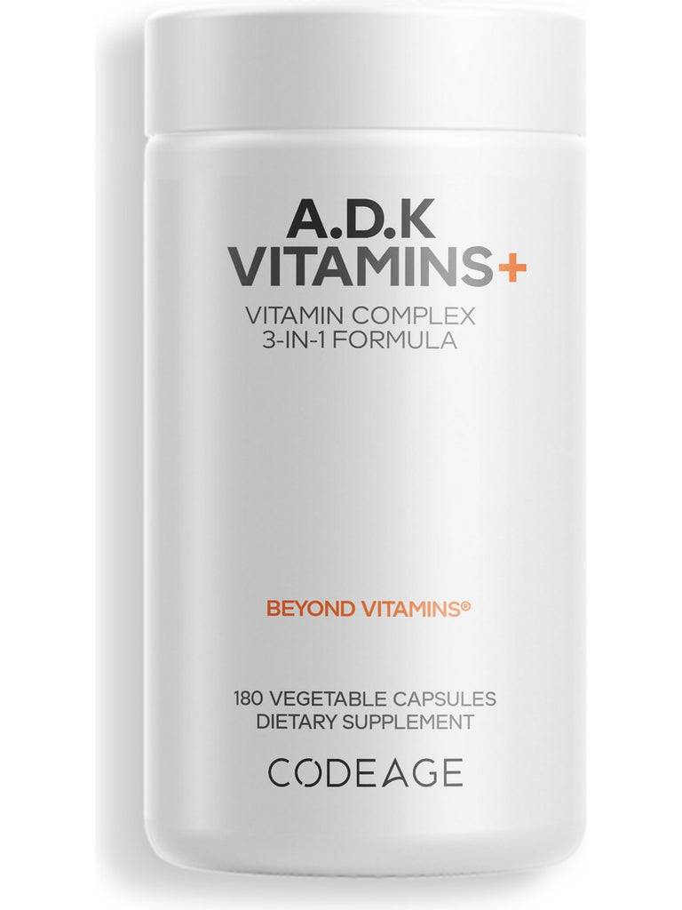 Codeage, ADK Vitamins, 180 Vegetable Capsules