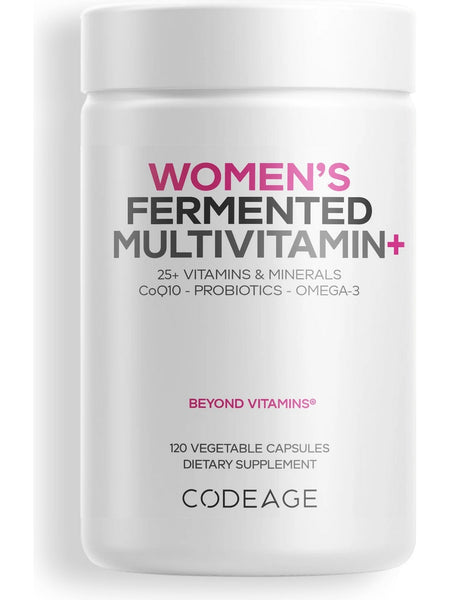 Codeage, Women's Fermented Multivitamin+, 120 Vegetable Capsules
