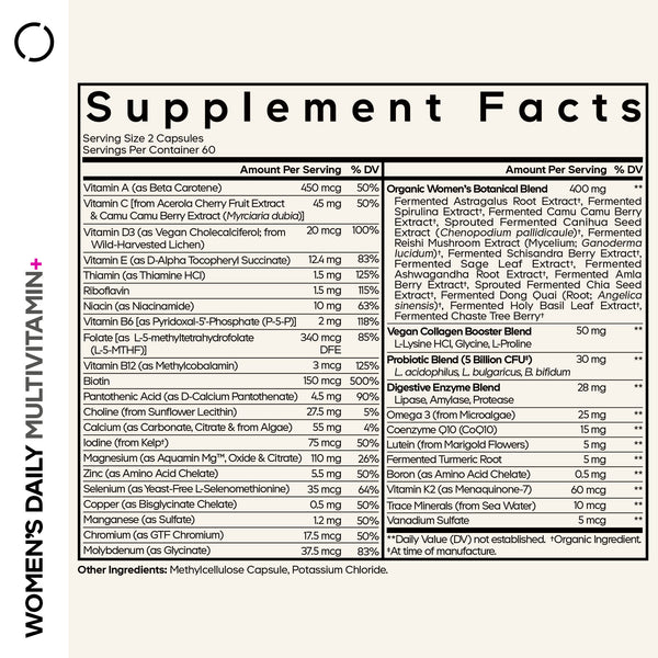 Codeage, Women's Fermented Multivitamin+, 120 Vegetable Capsules