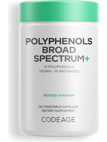 Codeage, Polyphenols Broad Spectrum+, 120 Vegetable Capsules