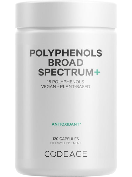 Codeage, Polyphenols Broad Spectrum, 120 Capsules