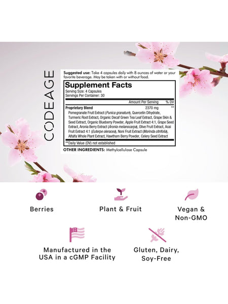 Codeage, Polyphenols Broad Spectrum, 120 Capsules