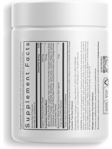 Codeage, Mimosa Pudica Seed+, 120 Vegetable Capsules