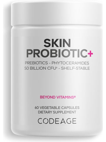 Codeage, Skin Probiotic, 50 Billion CFU, 60 Vegetable Capsules