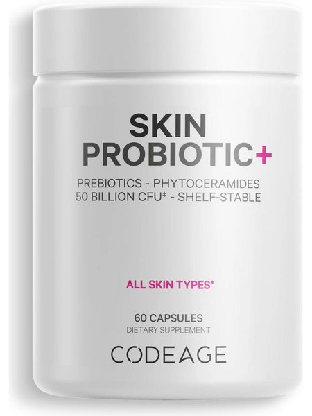 Codeage, Skin Probiotic, 50 Billion CFU, 60 Capsules