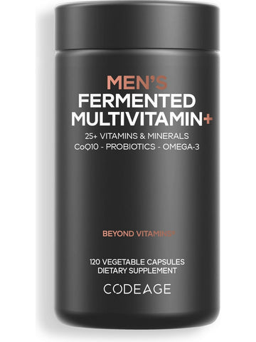 Codeage, Men's Fermented Multivitamin+, 120 Vegetable Capsules