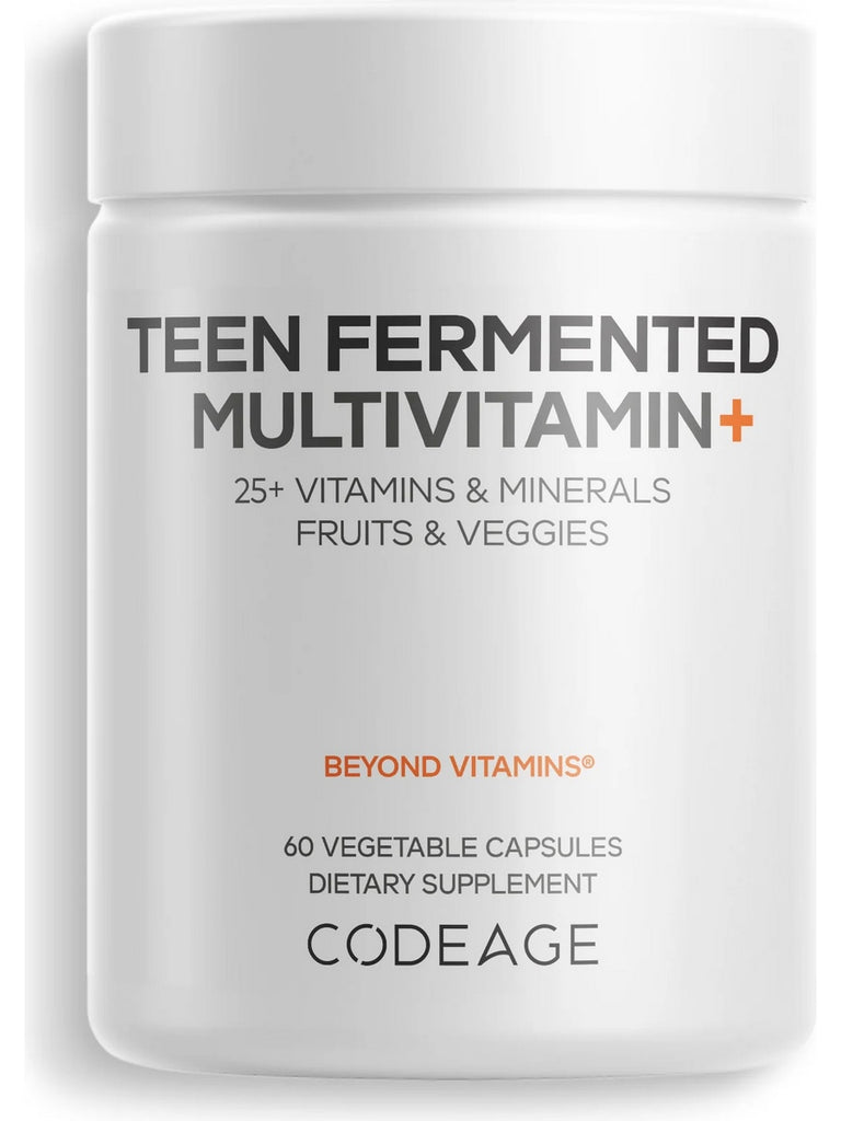 Codeage, Teen Fermented Multivitamin+, 60 Vegetable Capsules