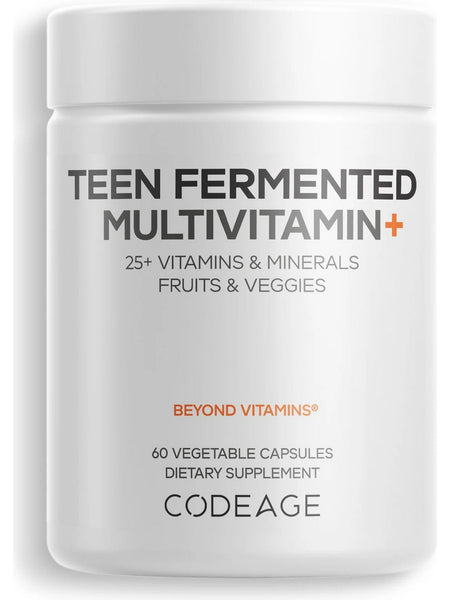 Codeage, Teen Fermented Multivitamin+, 60 Vegetable Capsules