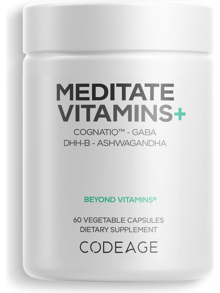 Codeage, Meditate Vitamins+, 60 Vegetable Capsules