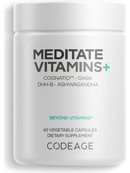 Codeage, Meditate Vitamins+, 60 Vegetable Capsules