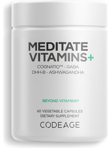 Codeage, Meditate Vitamins+, 60 Vegetable Capsules