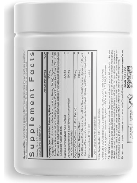 Codeage, Meditate Vitamins+, 60 Vegetable Capsules