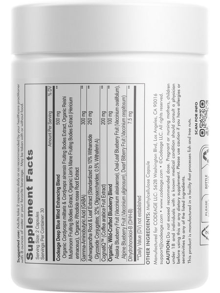 Codeage, Meditate Vitamins+, 60 Capsules