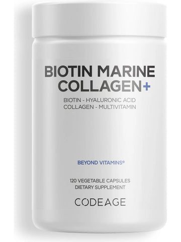 Codeage, Biotin Marine Collagen, 120 Vegetable Capsules
