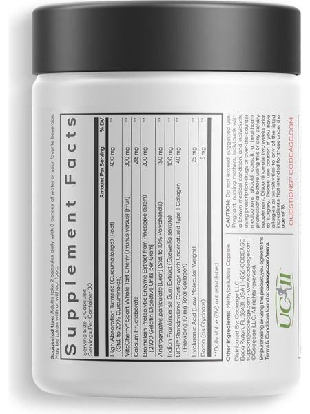 Codeage, Supreme Joint Health, 60 Vegetable Capsules